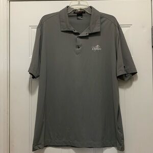 4/$10 Nike Tiger Woods Dri-fit gray golf shirt with "The Virginian" size large